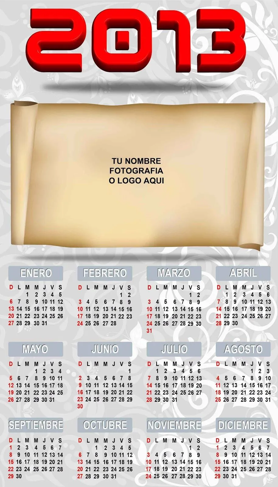 Calendarios 2013 para imprimir Blog De Fotografias | Imagenes Gratis Calendarios 2013 para imprimir Blog De Fotografias | Imagenes Gratis