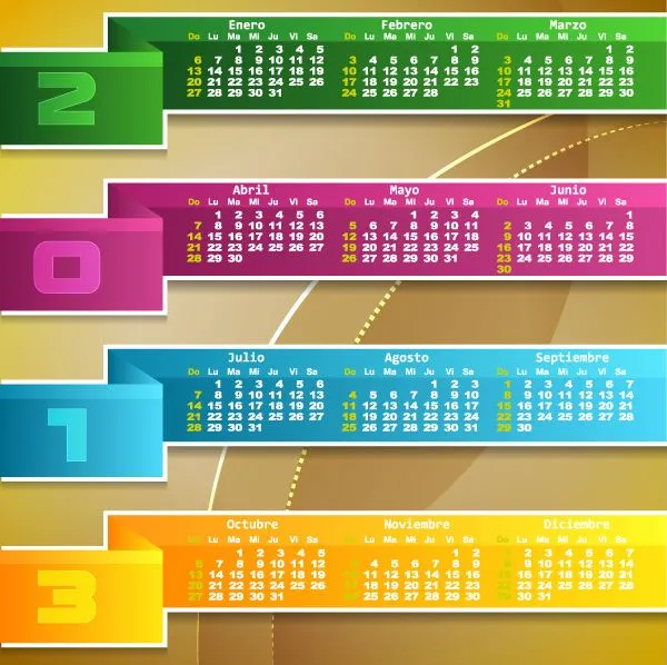 4 Calendarios 2013 vectorizados y en español – Puerto Pixel ... 4 Calendarios 2013 vectorizados y en español – Puerto Pixel ...