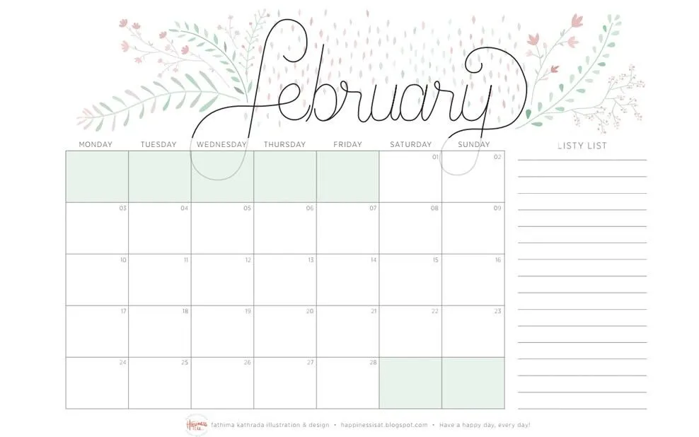 Calendarios 2014 | Cosas Molonas | Blog de Inspiración & DIY