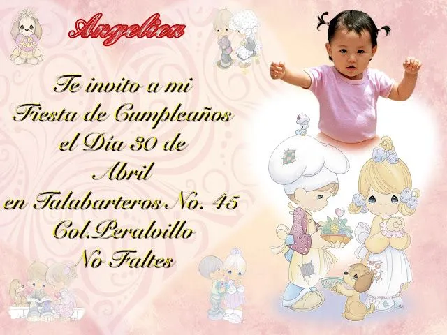 Invitación para bautizo psd - Imagui
