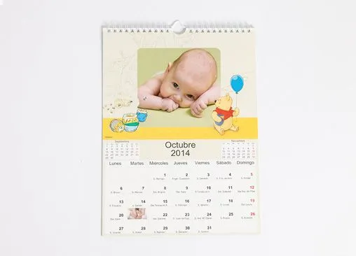 Calendarios de Pared Winnie The Pooh. Tamaño mediano 22x30 Calendarios de Pared Winnie The Pooh. Tamaño mediano 22x30