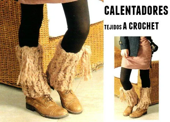 Calentadores tejidos a crochet - Patrones Crochet