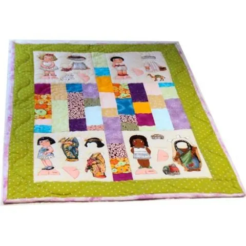 Qué calentita! Bonita manta infantil de patchwork Qué calentita! Bonita manta infantil de patchwork