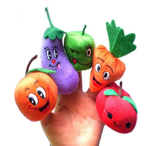 Caliente venta del nuevo diseño 10 unids Velvet dedo de frutas y ...