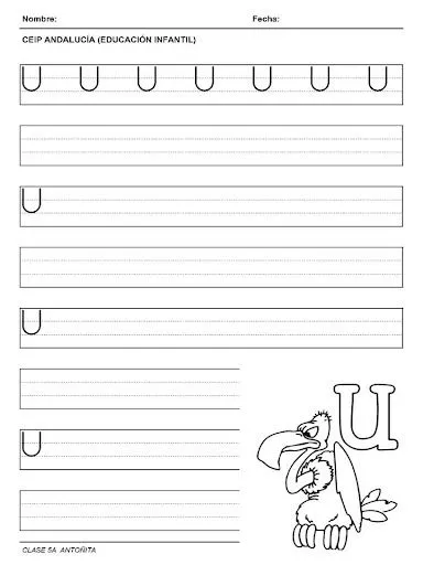 CALIGRAFIA DE LA U CALIGRAFIA DE LA U