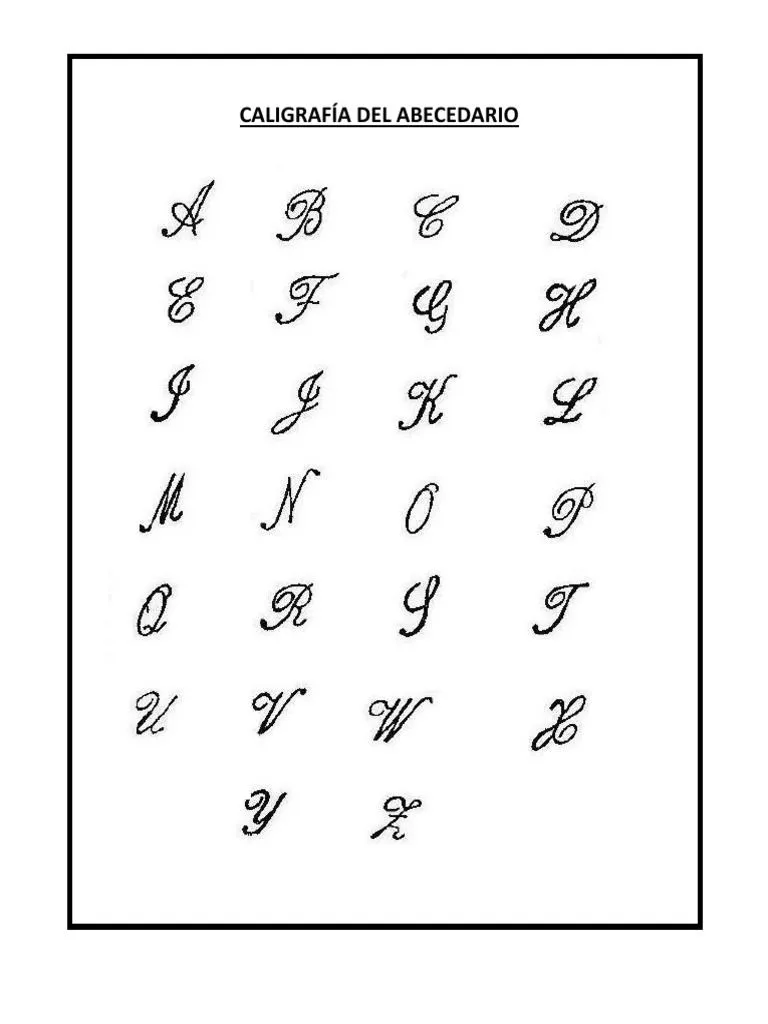 Caligrafia de Abecedarios PALMER | PDF