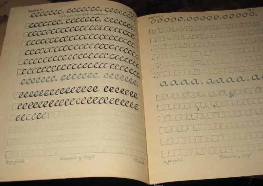 caligrafia, arte y diseño: Cartillas escolares de caligrafía ...