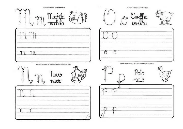 Caligrafia letra cursiva para imprimir - Imagui