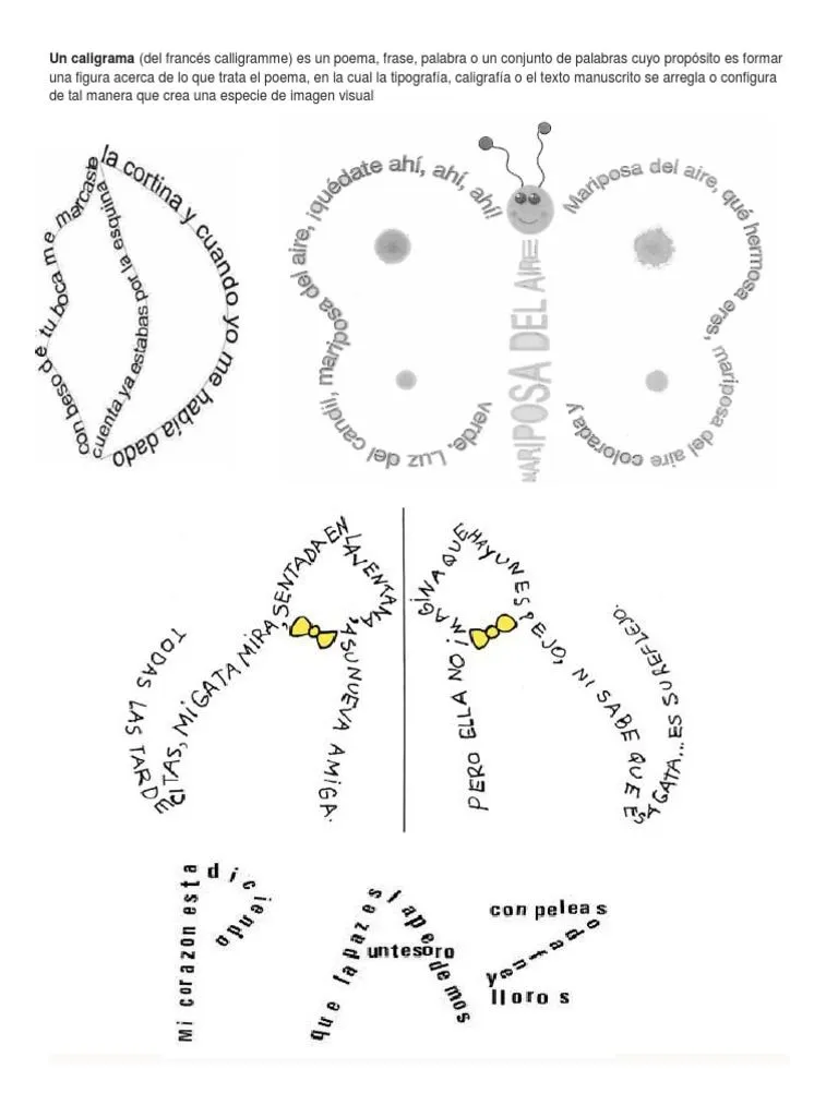 Un Caligrama | PDF | Dibujo | Naturaleza