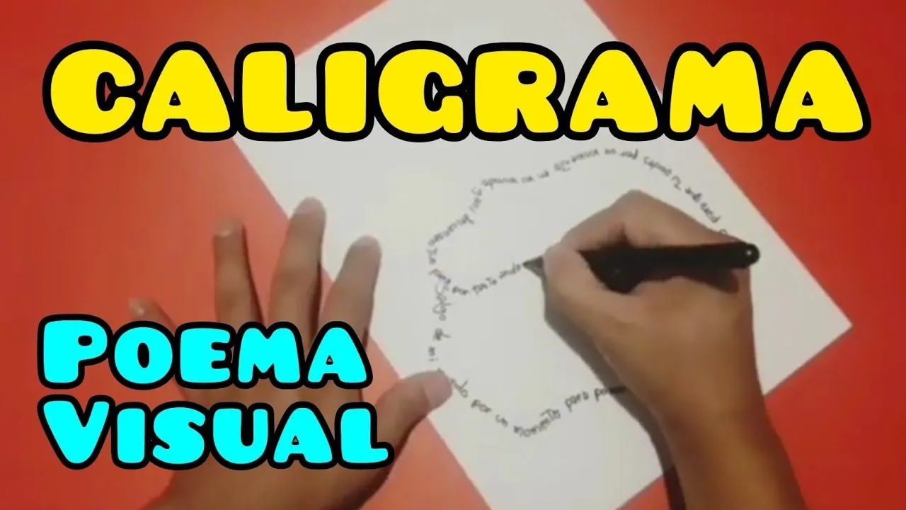 Como hacer un CALIGRAMA / POEMA VISUAL / Aprendo en Casa - YouTube