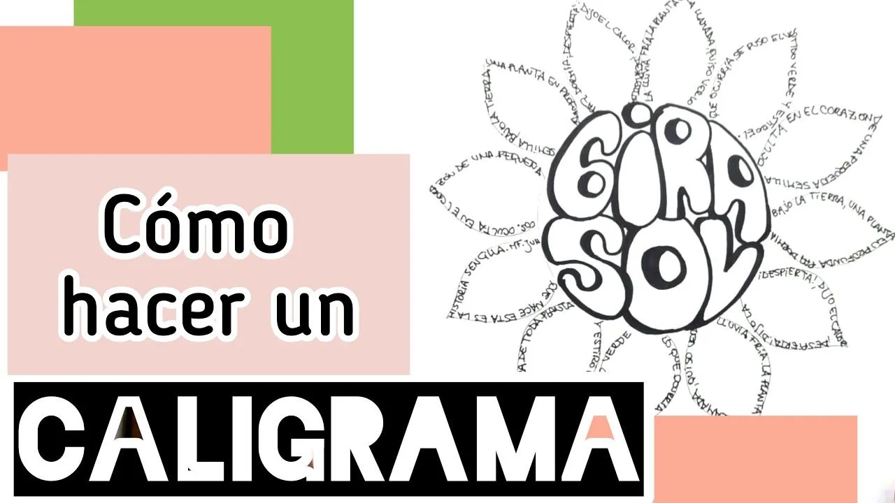 Cómo hacer un caligrama - YouTube