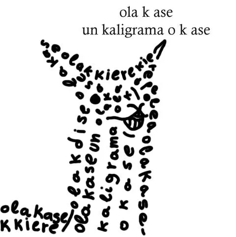 Caligramas | Atrevo la palabra