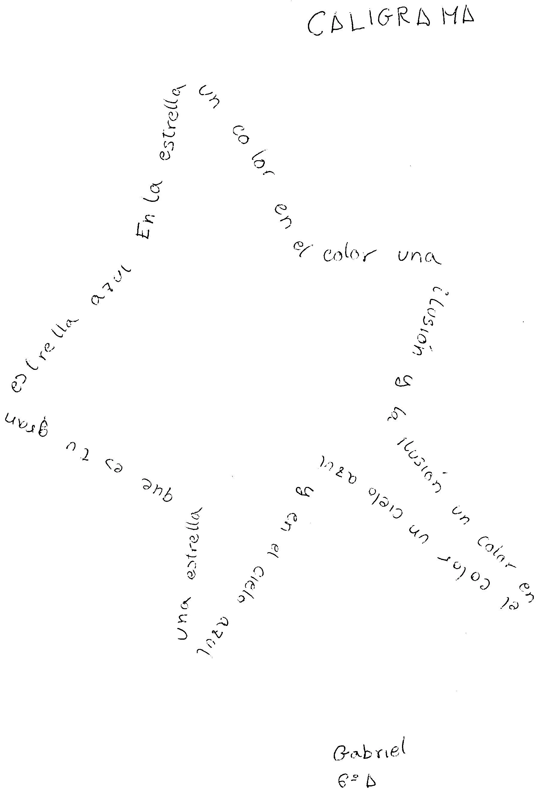 caligramas | Blog del Colegio