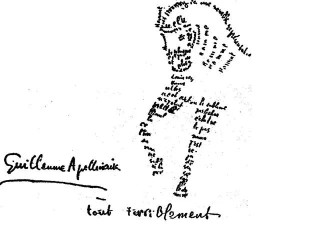 Los caligramas de Guillaume Apollinaire - Me gustan los libros Los caligramas de Guillaume Apollinaire - Me gustan los libros