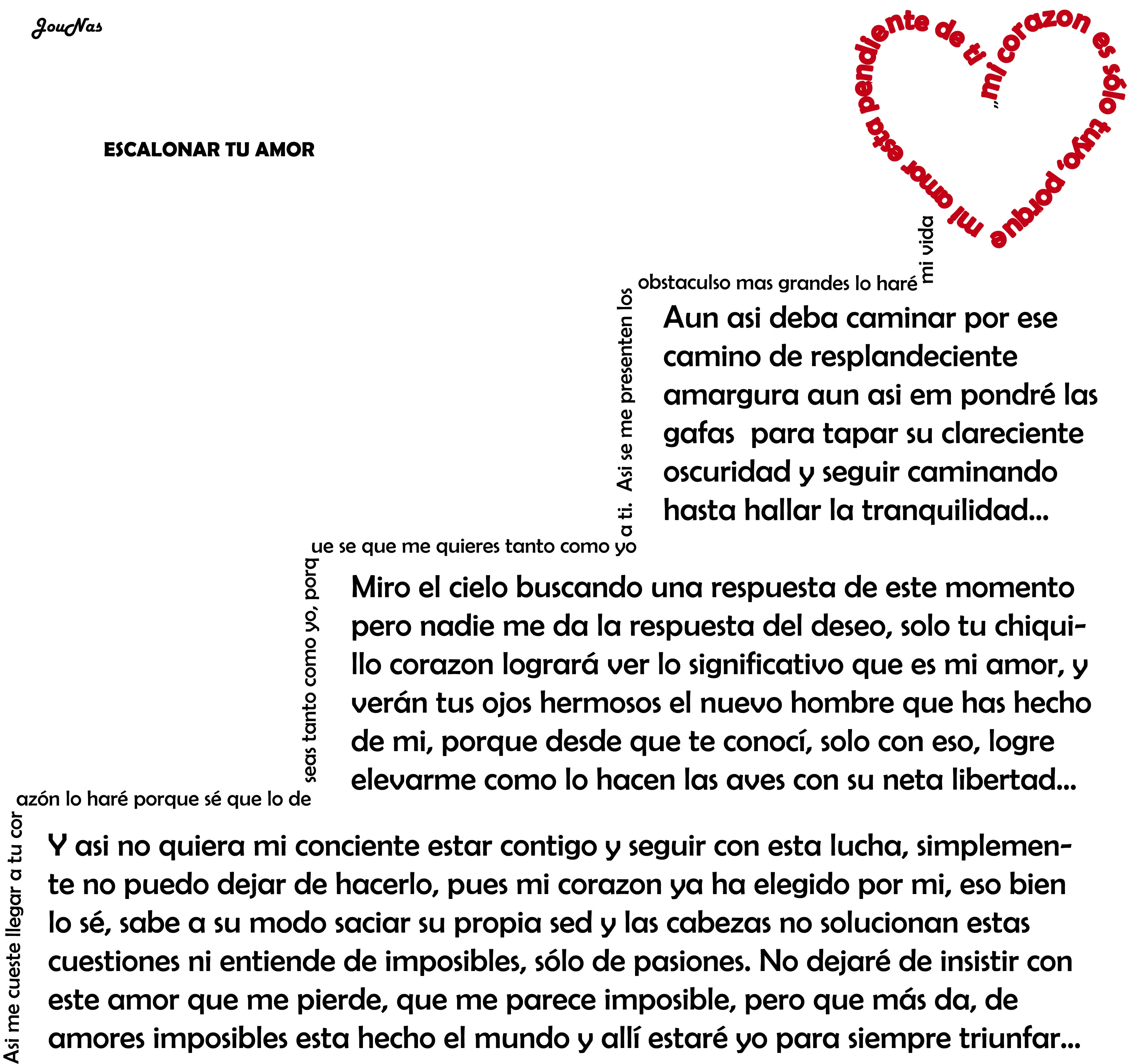 Caligramas de amor en español - Imagui