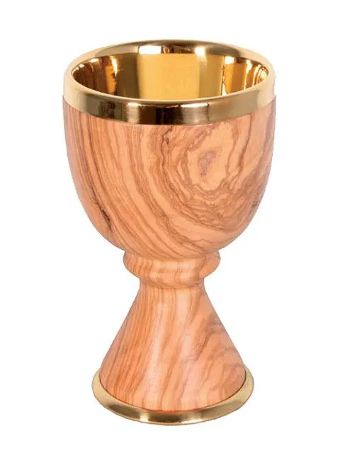 Cáliz Madera de Olivo Copa Dorada Asís - Galería de Ceremoniere ...