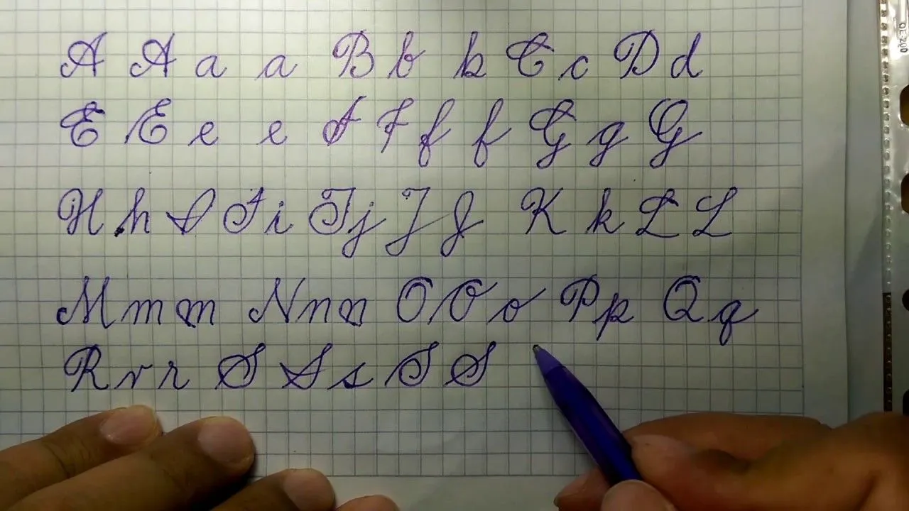 Calligraphy - alphabet letters uppercase and lowercase - YouTube