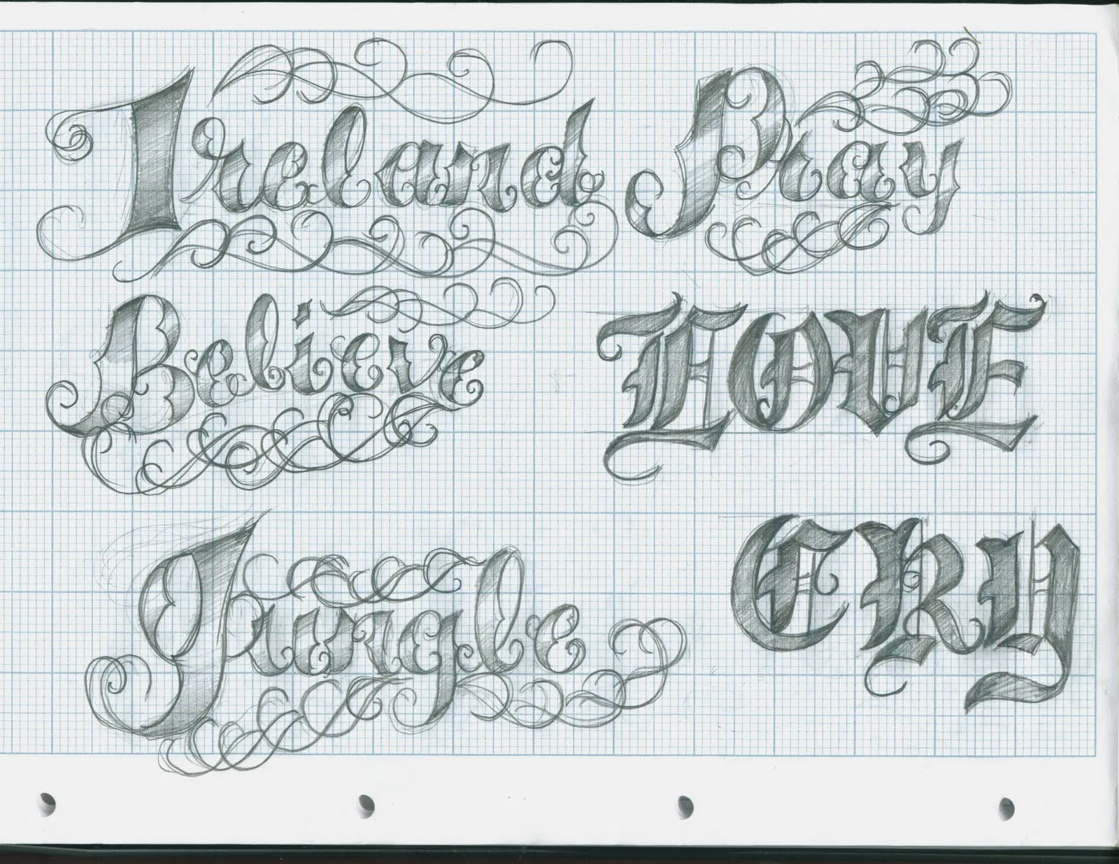 calmagráfica: Letras en la piel