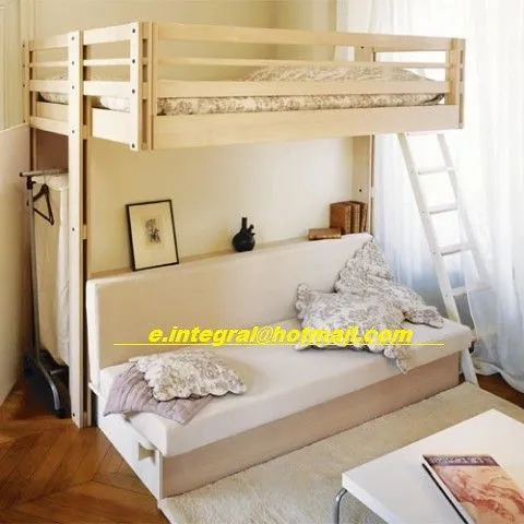 cama alta con closet y colgador escalera sofa baul | Flickr ...