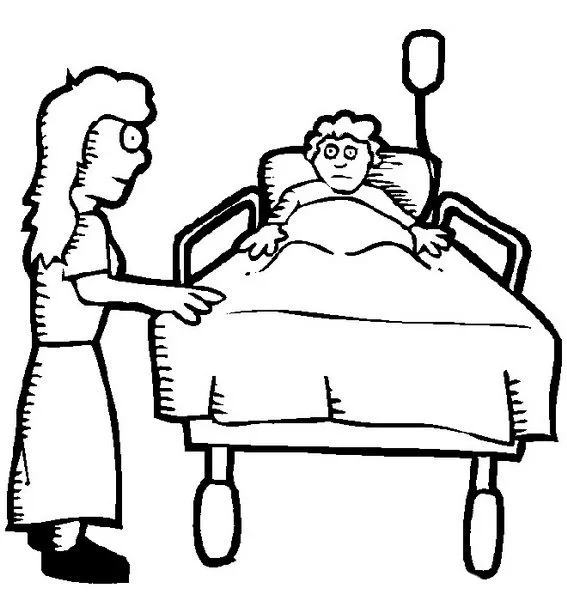 Imagen para colorear de un hospital - Imagui