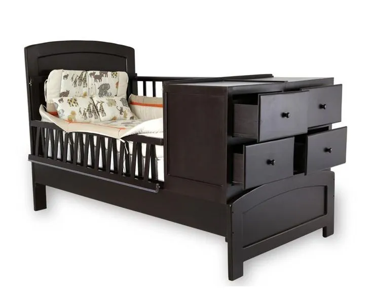 Cama Cuna Guipar Romina Color Café | Coppel | cuarto del bebe ...