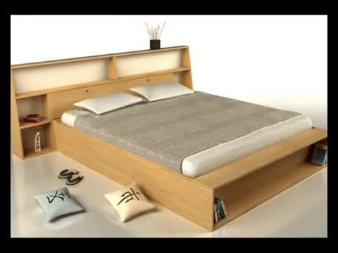 CAMA JAPONESA - CAMAS DE MADERA - YouTube