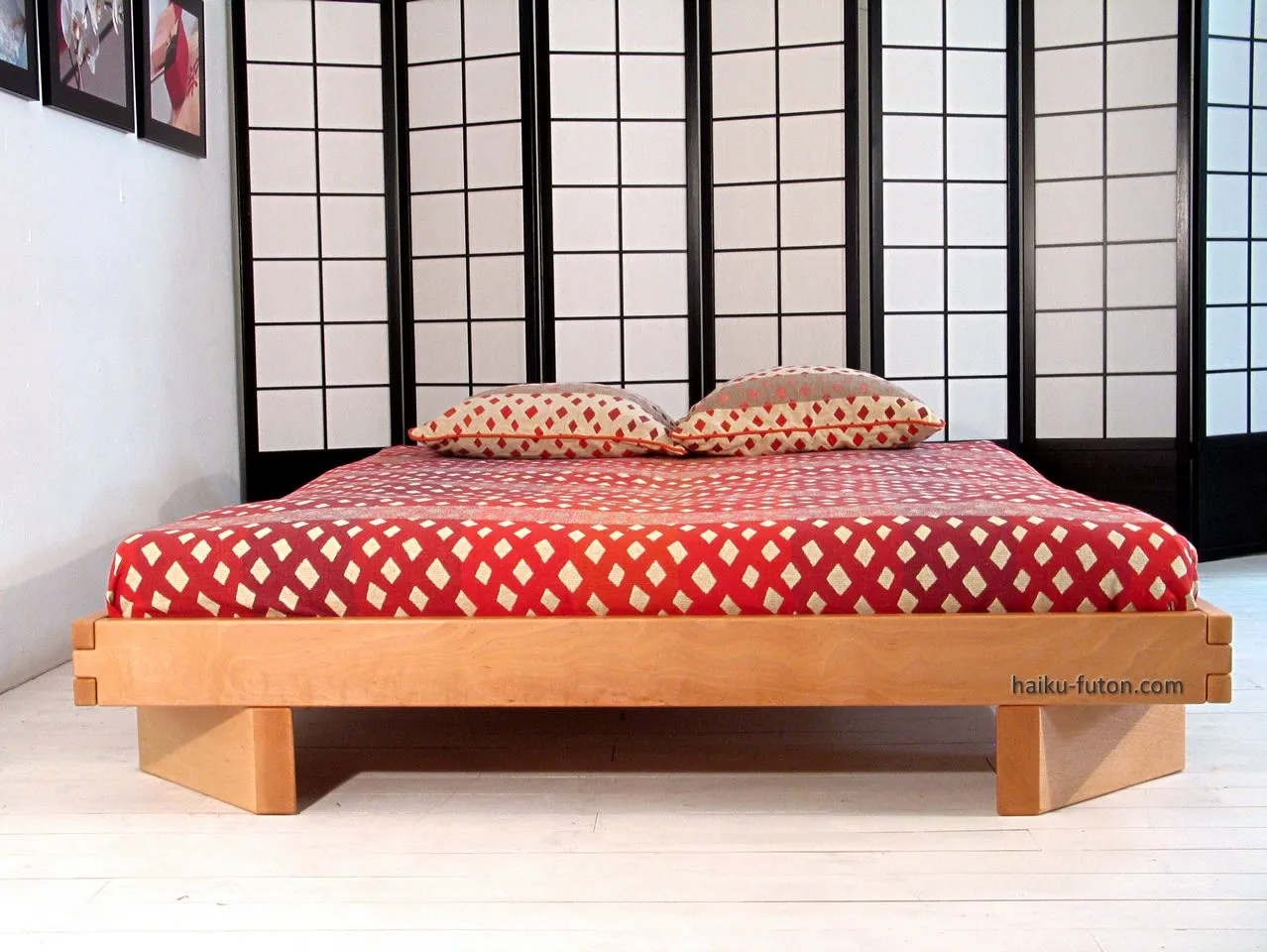 Cama de madera Mikado. Barniz ecológico - Camas Haiku- Cama de madera Mikado. Barniz ecológico - Camas Haiku-