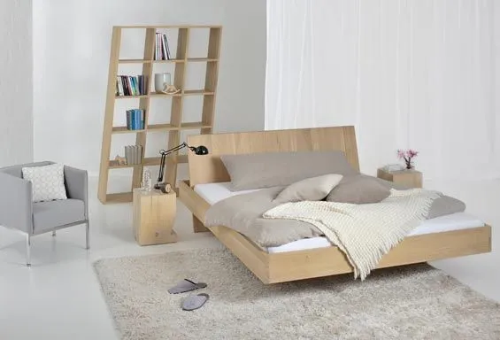 Cama minimalista con espacio portaobjetos | Ideas para decorar ... Cama minimalista con espacio portaobjetos | Ideas para decorar ...