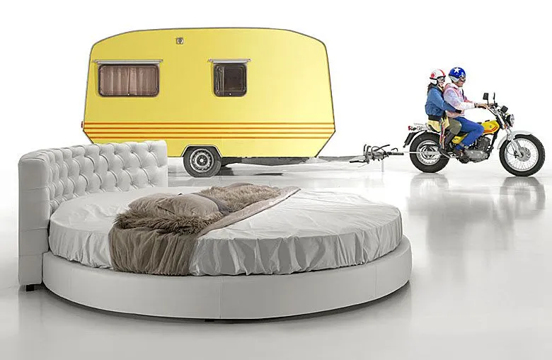 Cama redonda piel Moderna Adventure de lujo en Portobellodeluxe ... Cama redonda piel Moderna Adventure de lujo en Portobellodeluxe ...