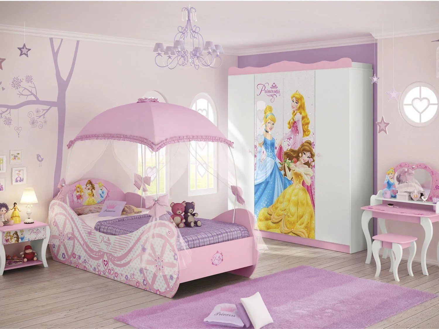 Cama de Solteiro 88x188cm Pura Magia Star Princesas Disney - Cama ... Cama de Solteiro 88x188cm Pura Magia Star Princesas Disney - Cama ...