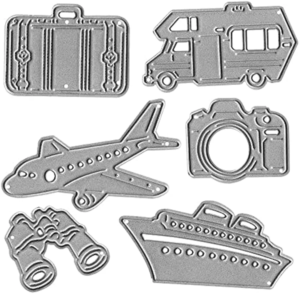 Cámara de avión Bolsa de viaje Kit de avión Muñecos de corte para autos, Letmefun Troqueles de corte de metal Plantillas Scrapbooking Carpeta de grabación en relieve Papel de acero al carbono Cámara de avión Bolsa de viaje Kit de avión Muñecos de corte para autos, Letmefun Troqueles de corte de metal Plantillas Scrapbooking Carpeta de grabación en relieve Papel de acero al carbono