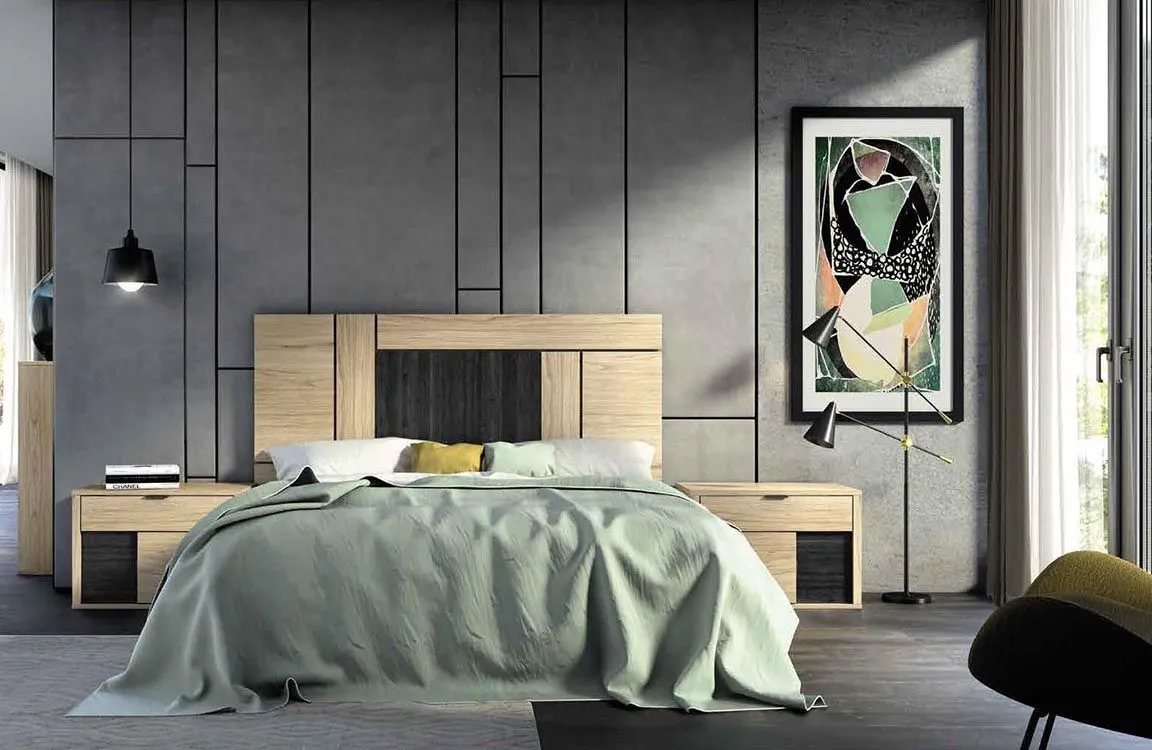 CAMAS BAJAS EN MADERA MACIZA