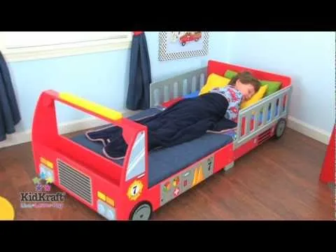 Camas infantiles en forma de camión de bomberos de KidKraft en ... Camas infantiles en forma de camión de bomberos de KidKraft en ...