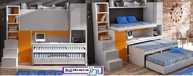 Camas triples,amueblar un dormitorio para tres | Dormitorios ... Camas triples,amueblar un dormitorio para tres | Dormitorios ...