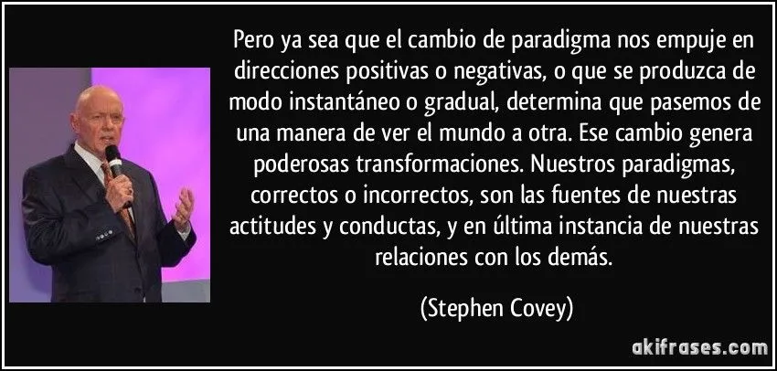 Pero ya sea que el cambio de paradigma nos empuje en direcciones ...