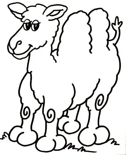  ... de camello para pintar y colorear de la coleccion de colorear animales
