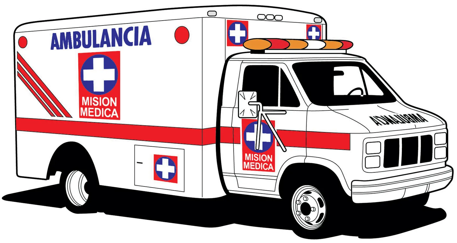 Pin Dibujos De Ambulancias Para Colorear Y Pintar on Pinterest