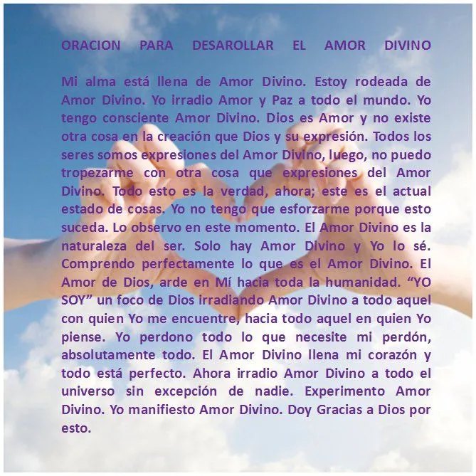 Caminando por la Vida: ORACIÓN PARA DESARROLLAR EL AMOR DIVINO Caminando por la Vida: ORACIÓN PARA DESARROLLAR EL AMOR DIVINO