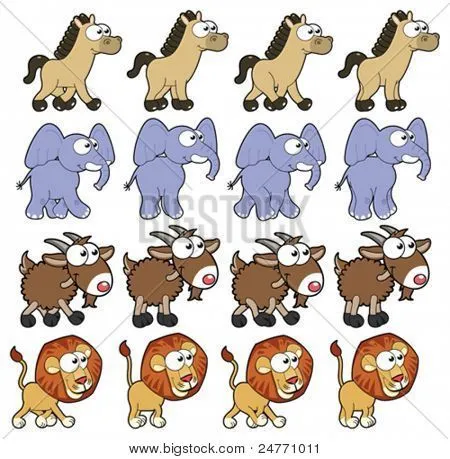 Vectores y fotos en stock de Animaciones de animales caminando ...