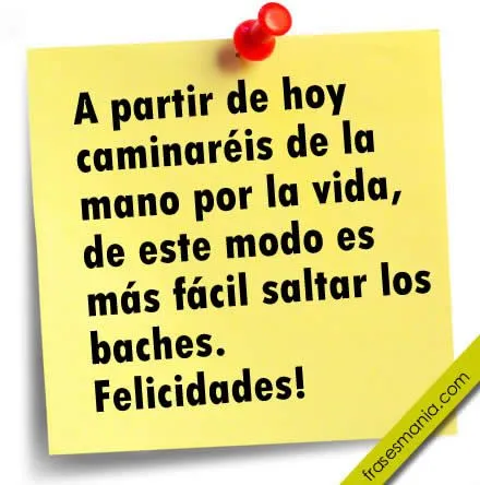 A partir de hoy caminaréis de la mano por la .... Frases. A partir de hoy caminaréis de la mano por la .... Frases.