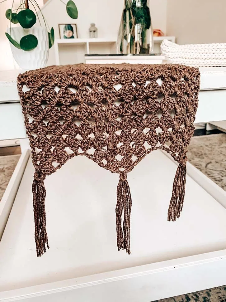 Camino De Mesa Granny – Tejido a Crochet