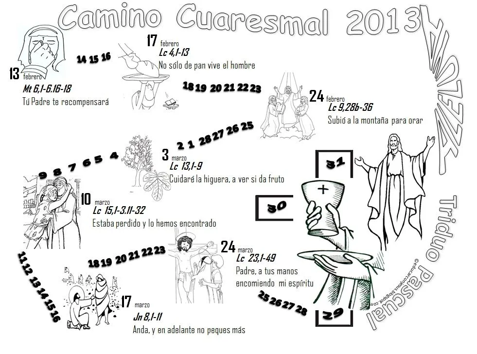 Camino hacia la Pascua: Caminos de Cuaresma para niños Camino hacia la Pascua: Caminos de Cuaresma para niños