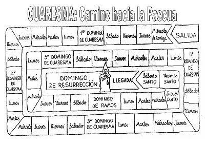 Camino hacia la Pascua: Recursos Catequesis: El juego de la Cuaresma Camino hacia la Pascua: Recursos Catequesis: El juego de la Cuaresma