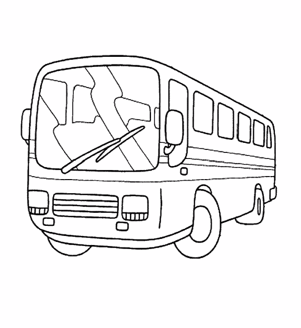 camion de pasajeros Colouring Pages