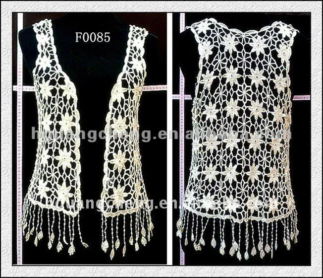Camisa de encaje de ganchillo / crochet chaleco-Encaje ...