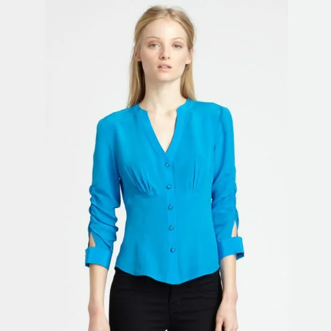 Camisa De La Gasa De Color Turquesa - Compra lotes baratos de ...