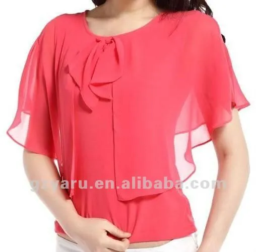 Blusa de la gasa 2013 2012 mujeres fabricante-Tallas grandes de ...