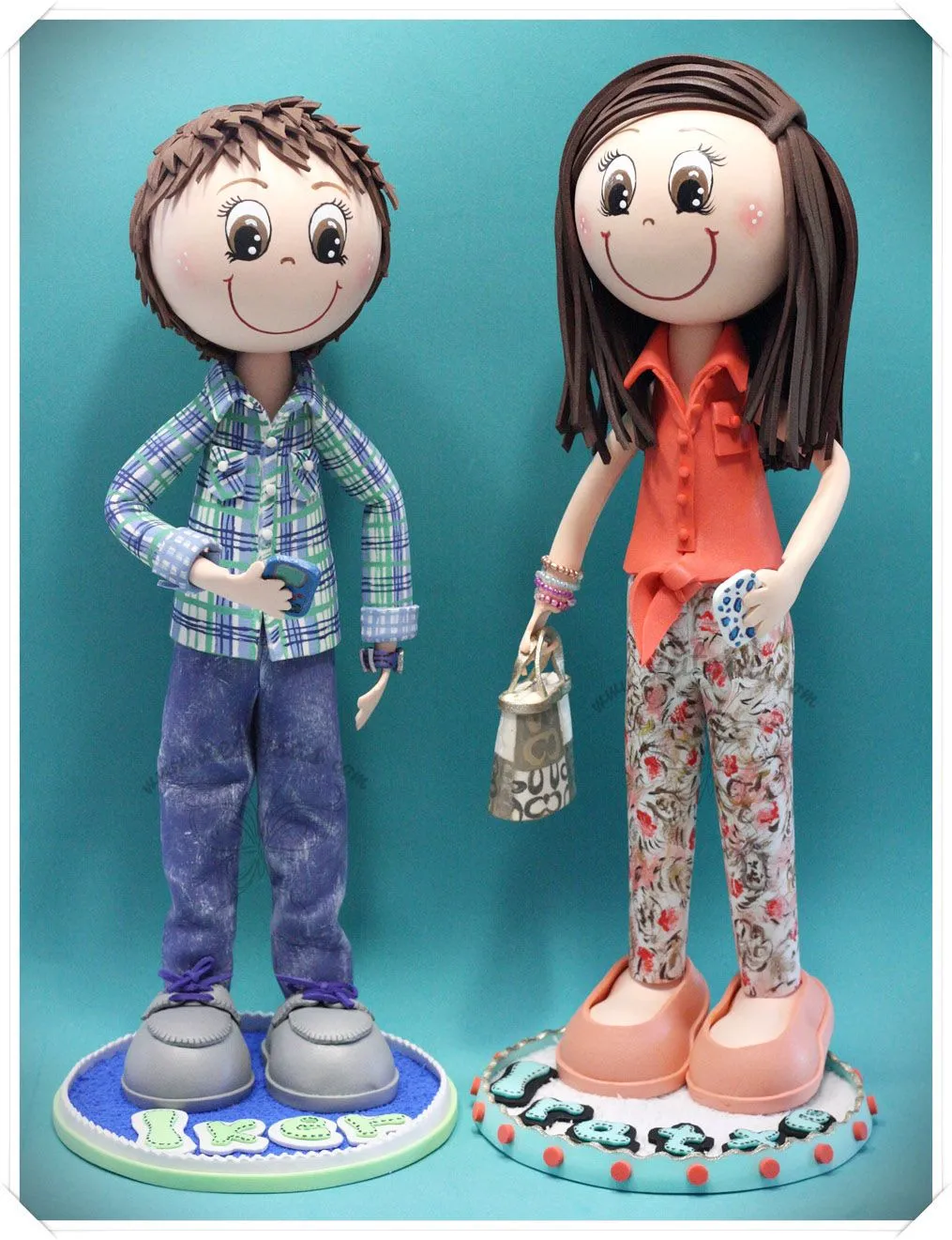 Xeitosas : Fofuchas hermanos personalizados Xeitosas : Fofuchas hermanos personalizados