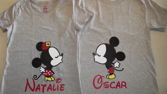 Camisas de Minnie y Mickey - Imagui