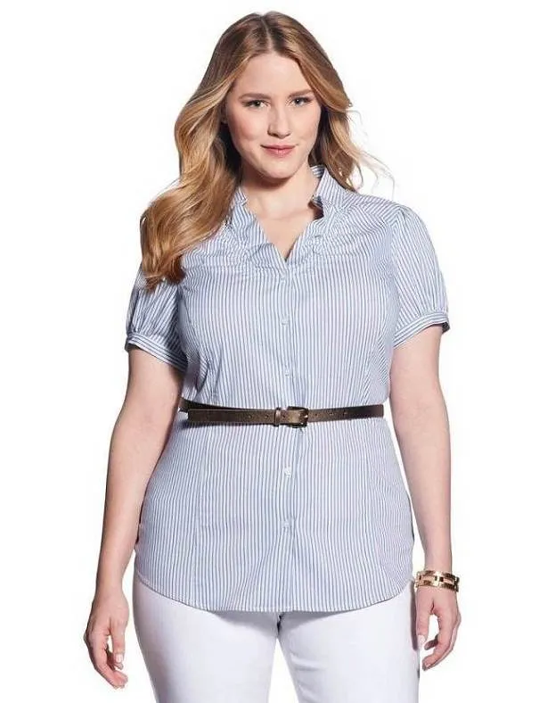 Camisas para mujeres gorditas, lindos modelos | AquiModa.com ... Camisas para mujeres gorditas, lindos modelos | AquiModa.com ...